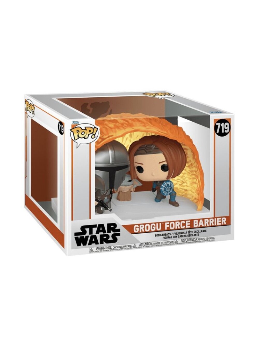 Funko POP! Star Wars The Mandalorian Grogu Usong Force Barrier #719!